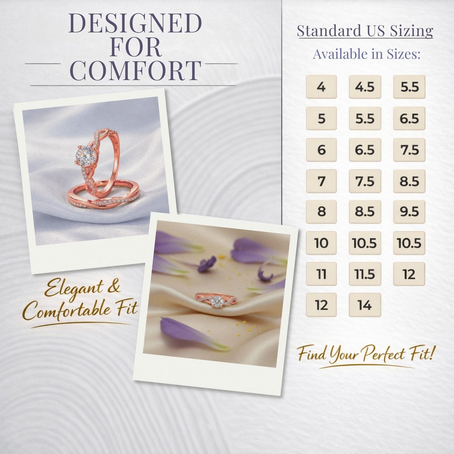 QueenaWeddingRingSetAnniversaryBandEngagementRingforWomenSterlingSterlingCzGingerLyneCollection_RoseGold/Sterling-7