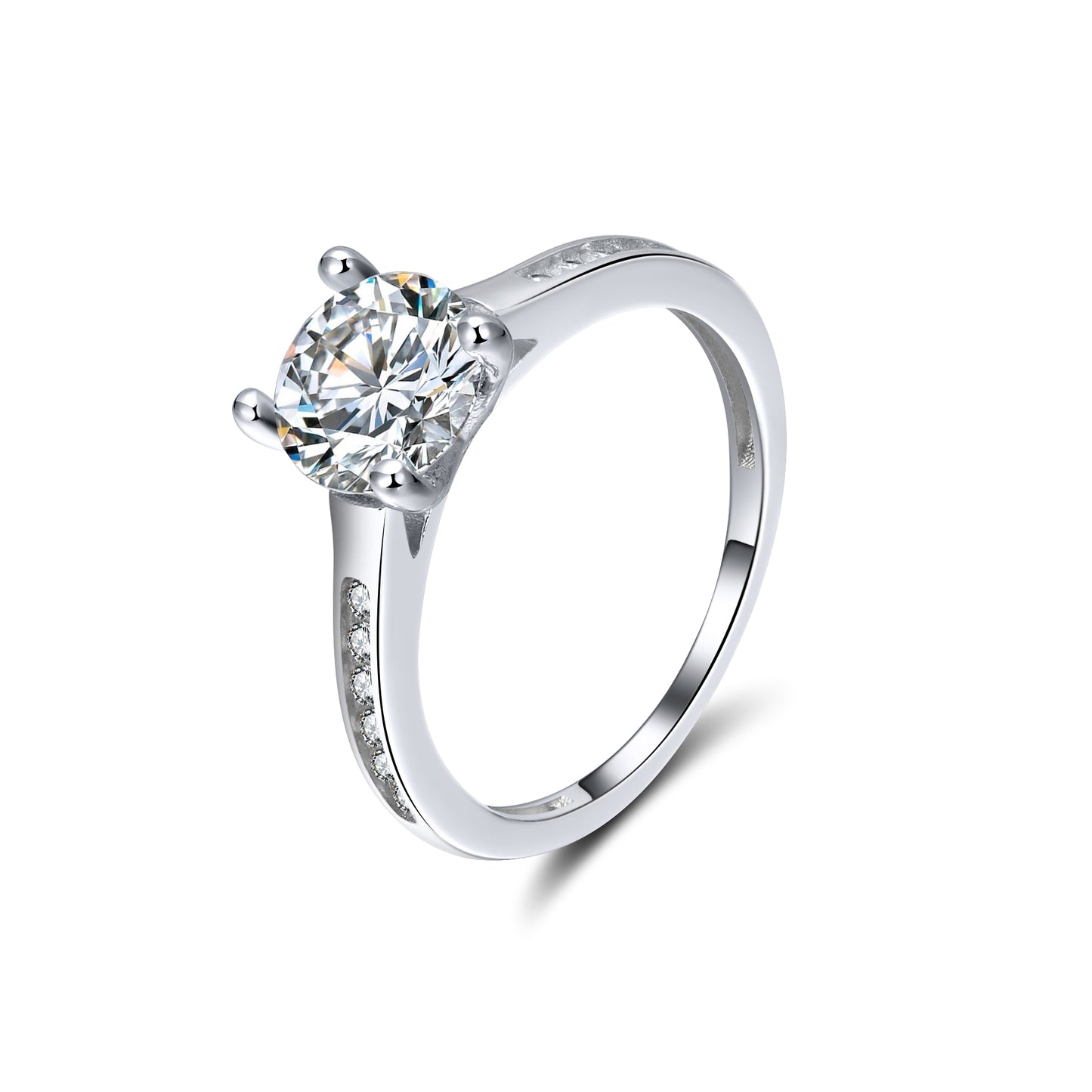 VictoriaEngagementRingSterlingSilverSolitaireWomensGingerLyneCollection_Eng.Ring/Silver-5