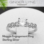 Load image into Gallery viewer, 1.5 Ct Solitaire Engagement Ring for Women Sterling Silver Wedding Ring for Her Cz Ginger Lyne - 6

