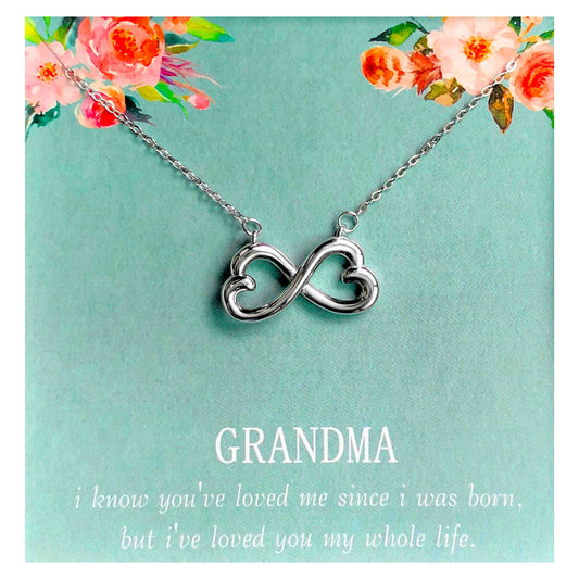 GrandmaGreetingCardSterlingSilverInfinityNecklaceWomensGingerLyneCollection_Grandma-18-1