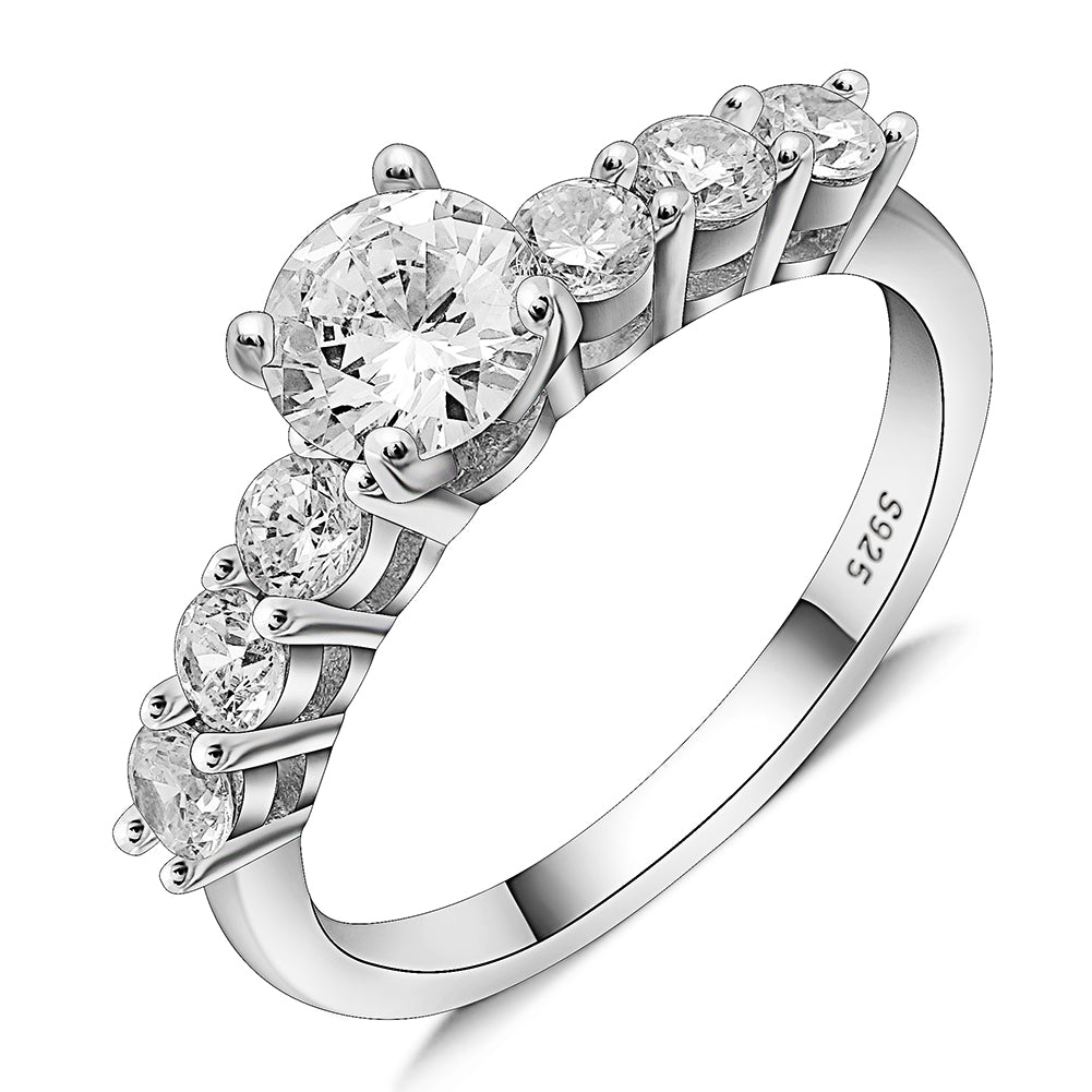 CarlaEngagementRingforWomenSize9SterlingSilverClearCubicZirconiaProngSetGingerLyneCollection_Silver-1