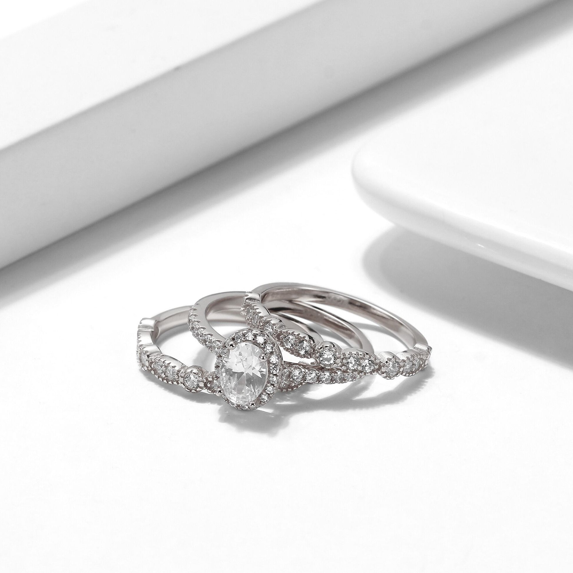 PorshaWeddingRingSetforWomenEngagementRingTwoMatchingBandsSterlingSilverbyGingerLyne_Silver-2