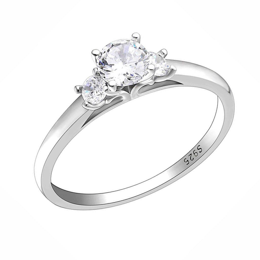 NinaEngagementRingWomensSterlingSilver3StoneCzGingerLyneCollectionSize10_Silver-1