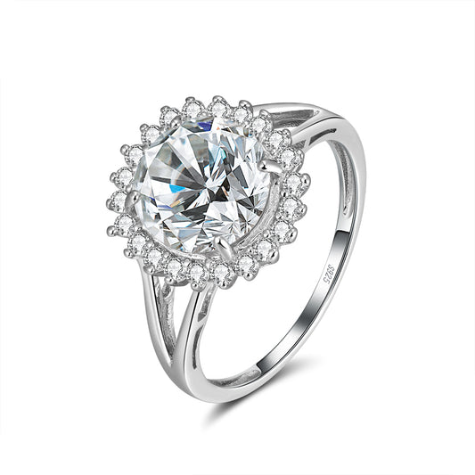 HaloStatementEngagementCzRingSterlingSilverWomensGingerLyneCollection_Silver-1