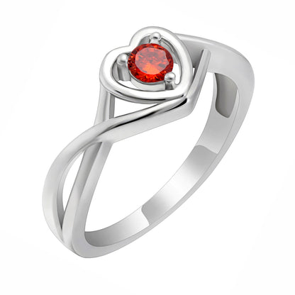JulyBirthstoneRedHeartCZPromiseRingforWomenSize11SterlingSilverEngagementGiftbyGingerLyne_July-Red-1
