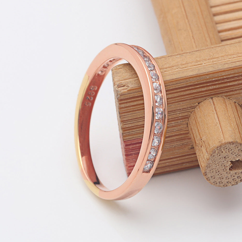 VictoriaAnniversaryBandRingRoseSterlingSilverCzWomensGingerLyneCollection_RoseGold/Silver-4