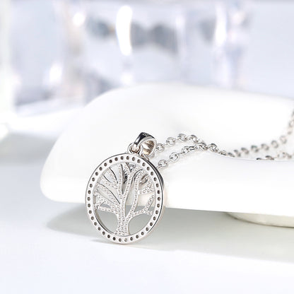 Tree of Life Pendant Necklacefor Women Sterling Silver Cz Ginger Lyne Collection