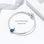 Load image into Gallery viewer, Blue Whale Charm European Bead Sterling Silver Ginger Lyne Collection

