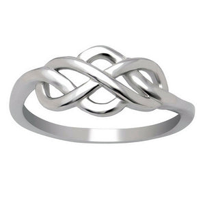 Continuum Infinity Ring 925 Sterling Silver Girls Womens Ginger Lyne Collection - 11