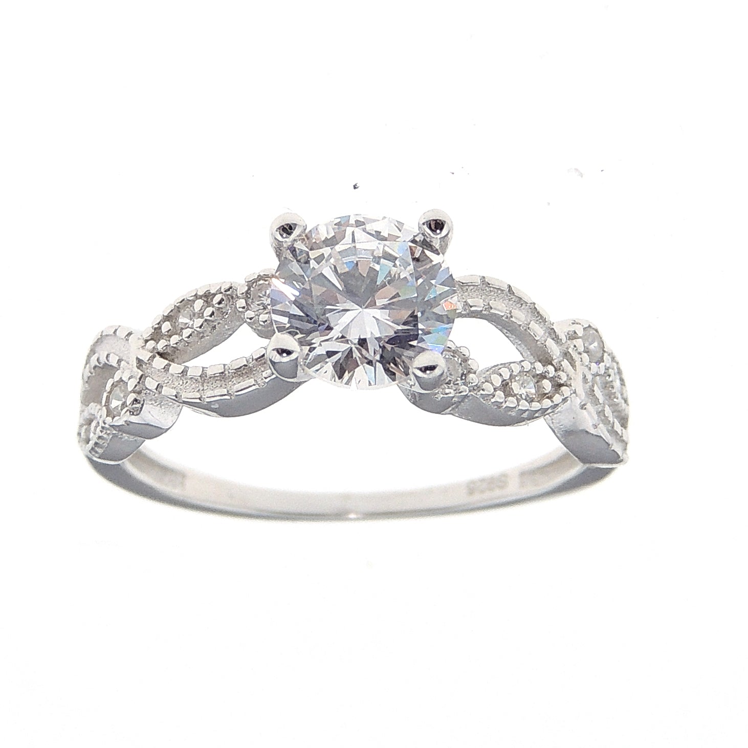 EngagementRingSterlingSilverCzVersiaFiligreeWomensGingerLyneCollection_Silver-4