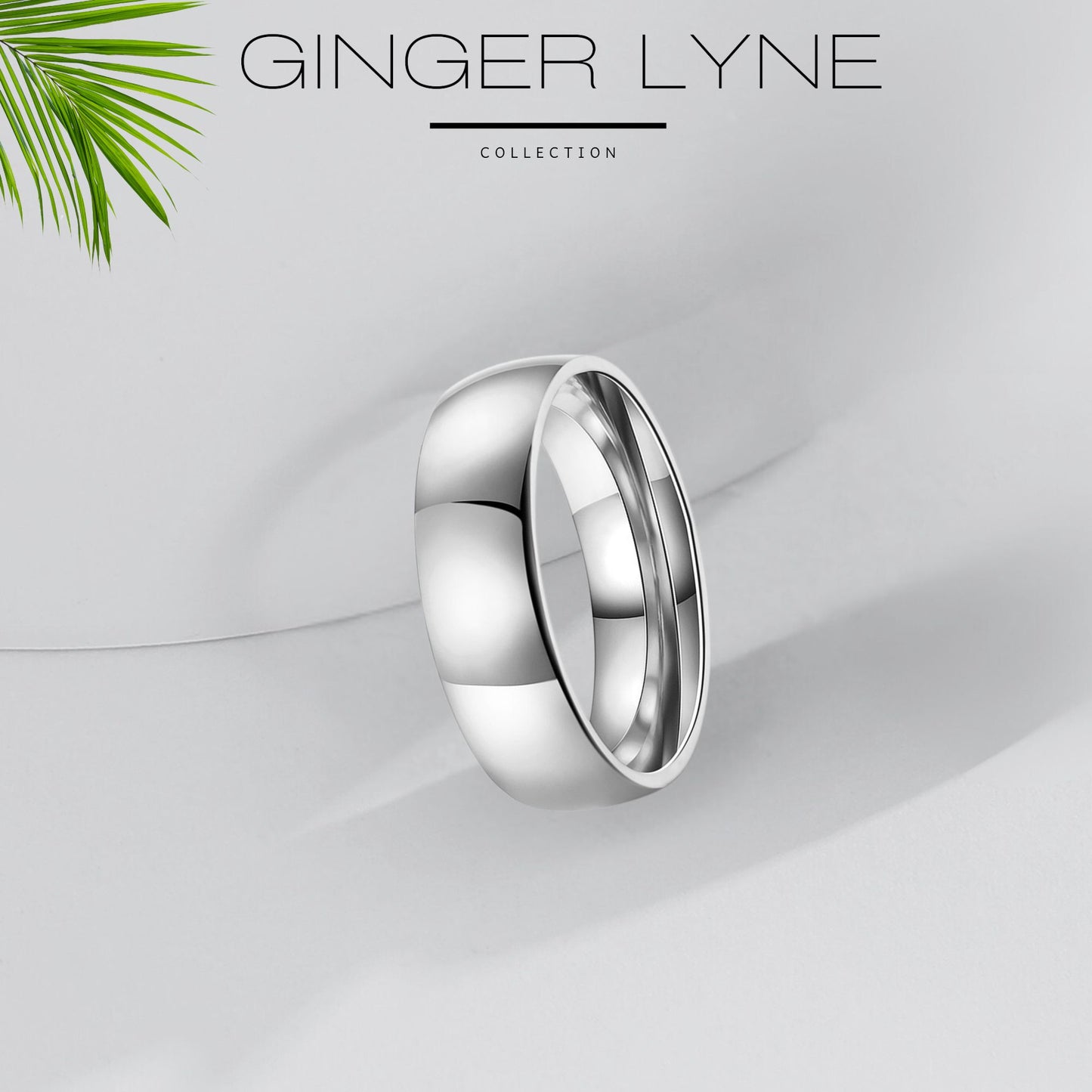 SabrinaWeddingRingSetforWomenCzStainlessSteelBandandEnagaementRingGingerLyne_Silver-3