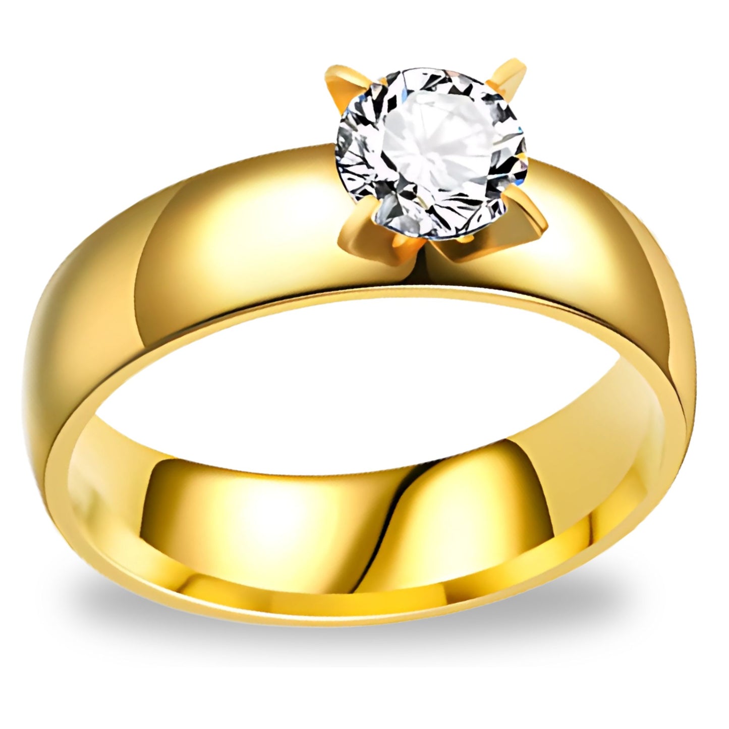 6mmGoldStainlessSteelWomenEngagementRingGingerLyneCollection_Gold-1
