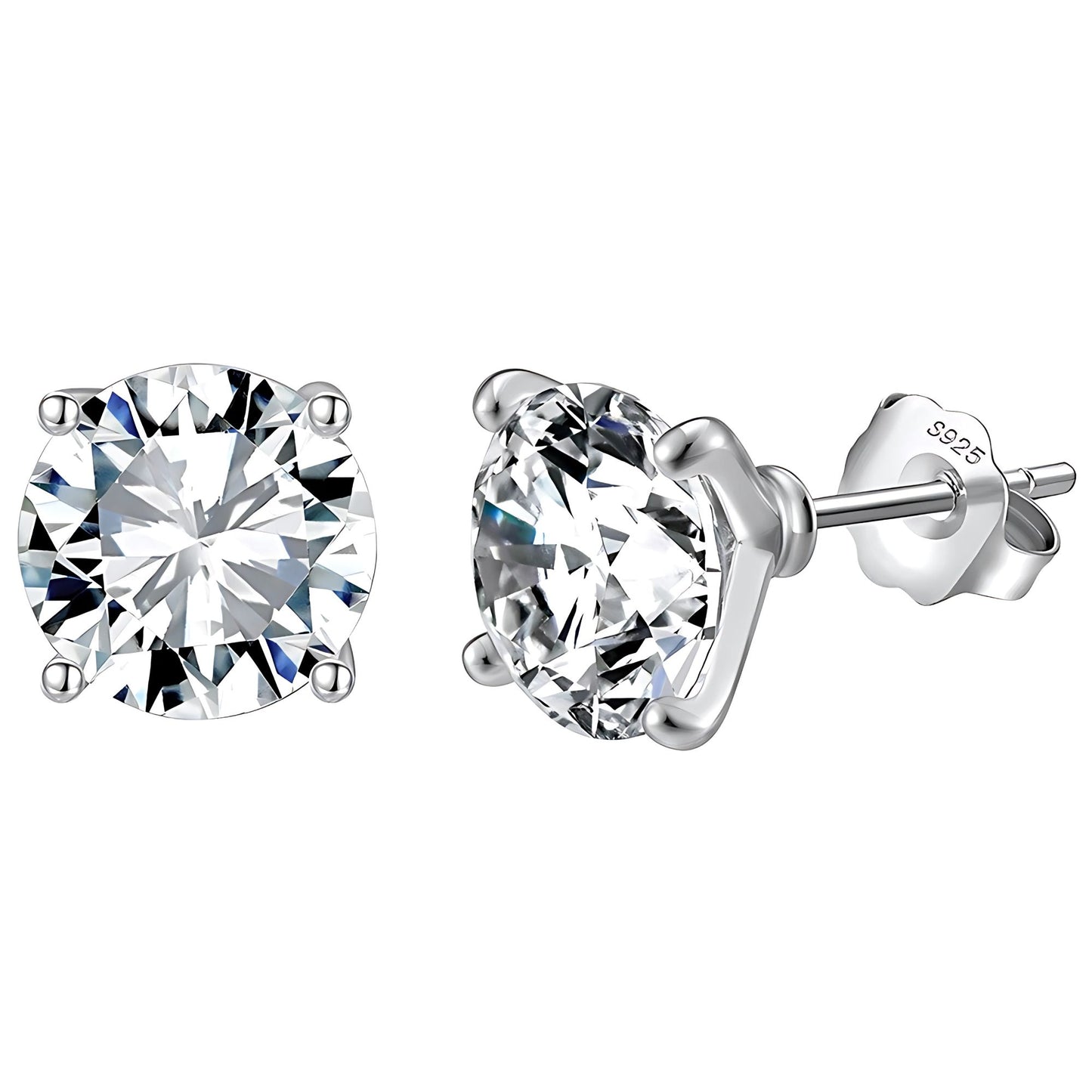 SolitaireStudEarringsforWomen8CtwSterlingSilverStudsforherGingerLyneCollection_Silver-1