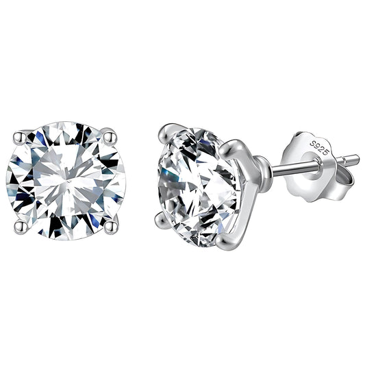SolitaireStudEarringsforWomen8CtwSterlingSilverStudsforherGingerLyneCollection_Silver-1