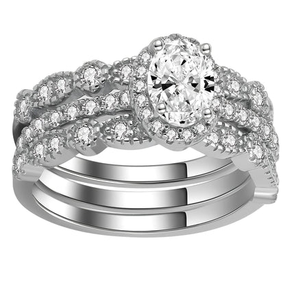 PorshaWeddingRingSetforWomenEngagementRingTwoMatchingBandsSterlingSilverbyGingerLyne_Silver-1