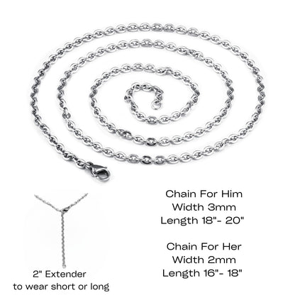 InterlockingHeartNecklaceSetforCouplesLoveDevotionStainlessSteelGingerLyneCollection_Silver-5