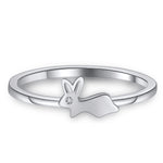 Load image into Gallery viewer, Bunny Rabbit Ring for Girls or Women Sterling Silver Ginger Lyne Collection - 6
