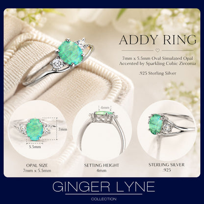 AddyPurpleOpalRingSterlingSilverWomenEngagementGingerLyneCollection_Green-5