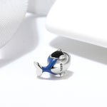 Load image into Gallery viewer, Blue Whale Charm European Bead Sterling Silver Ginger Lyne Collection
