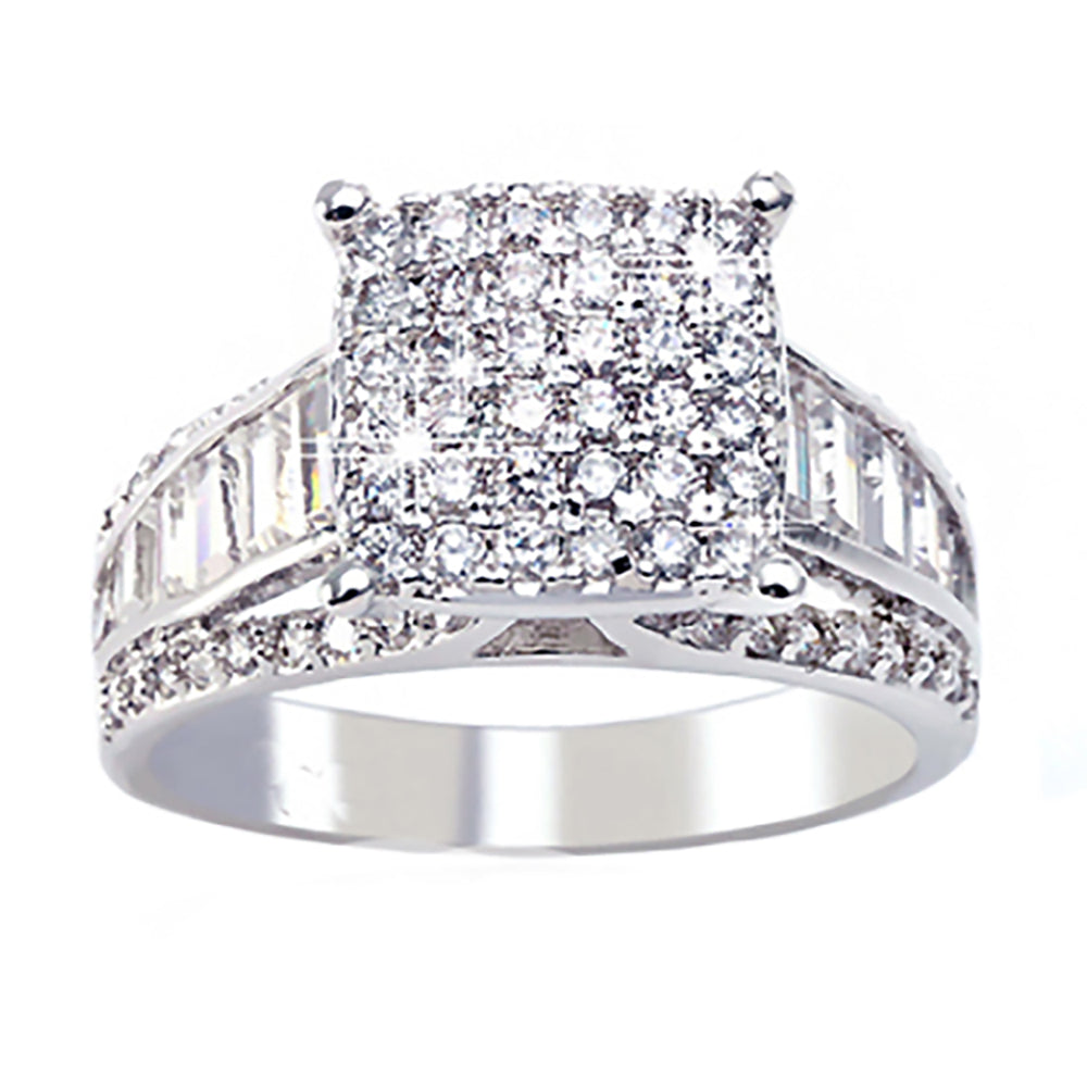 MargaritaEngagementRingBridalWeddingCzBaguetteWomenGingerLyneCollection_Silver-1