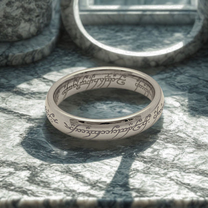 4mmSilverToneTungstenCarbideWeddingBandRingComfortFitSize10AnniversaryGiftforWomenbyGingerLyne_4mmSilver-4