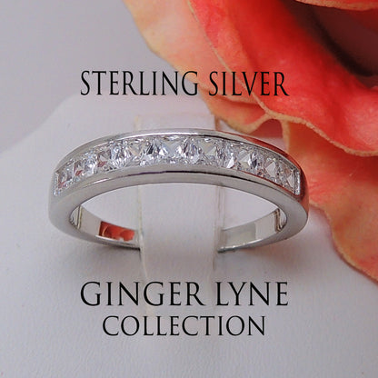 GeorgiaAnniversaryBandRingCzSilverPrincessWomensGingerLyneCollection_Silver-2