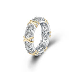 Load image into Gallery viewer, Charmaine X&#39;s O&#39;s Anniversary Wedding Band Ring Cz Ginger Lyne Collection Size 10 - 10
