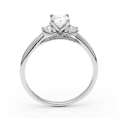 NinaEngagementRingWomensSterlingSilver3StoneCzGingerLyneCollection_-5