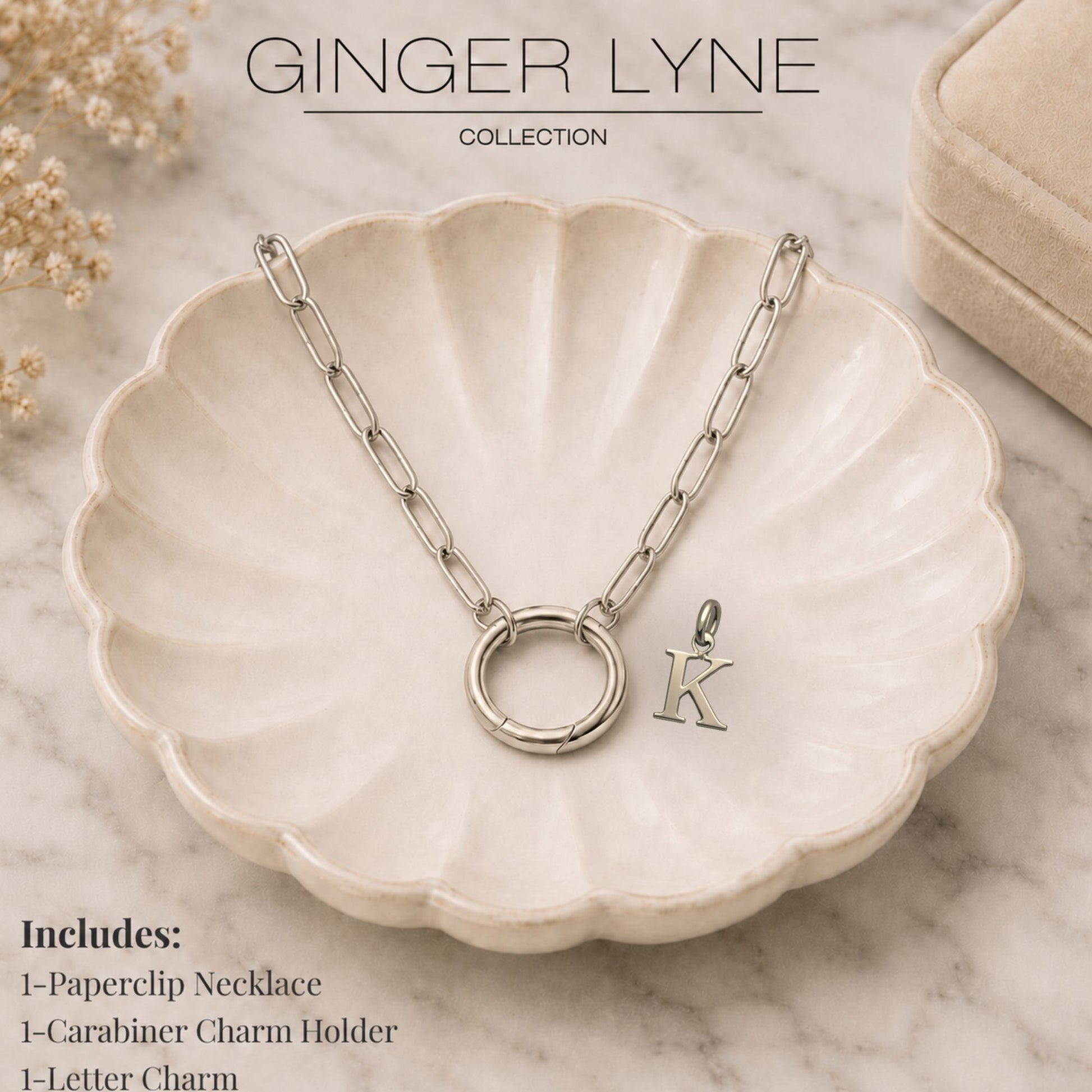 PaperclipLinkCircleCarabinerIntialLetterCharmHolderNecklaceforWomen18ktGoldPlatedStainlessSteelGingerLyne_Gold-7