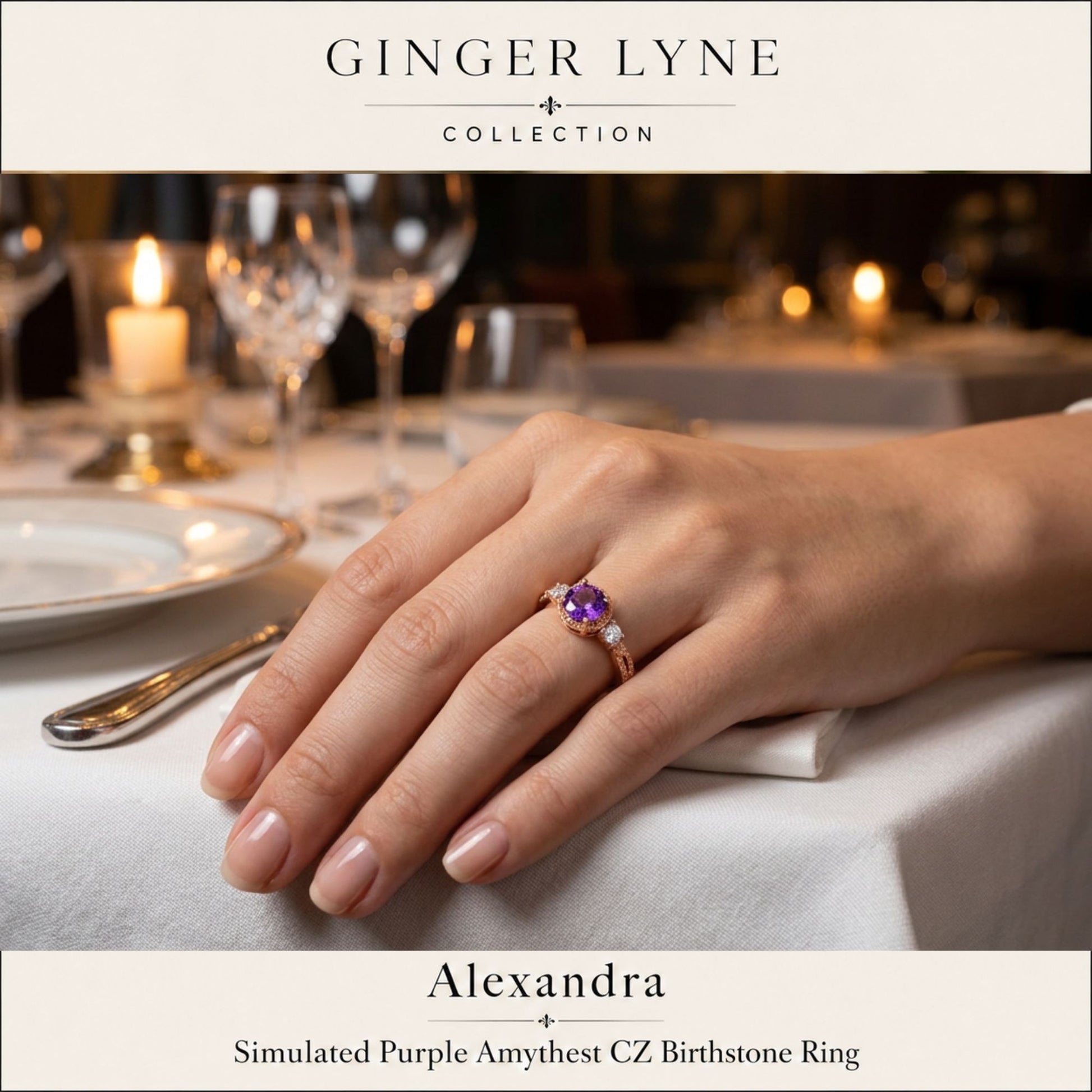 AlexandraBirthstoneRingRoseGoldPlatedSterlingSilverPurpleCZWomensGingerLyne_Purple-4