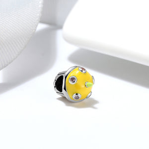 Birthday Cupcake Charm European Bead Sterling Silver Ginger Lyne Collection