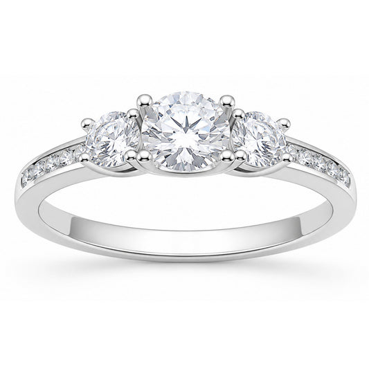 AnastasiaEngagementRingSterlingSilver3StoneWeddingGingerLyneCollection_Silver-1