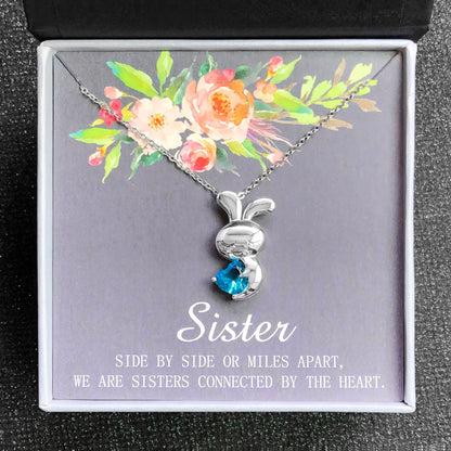 SisterGreetingCardSterlingSilverBunnyLoveNecklaceforWomenGingerLyneCollection_Sister-26-3