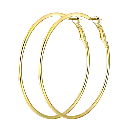 ThinLargePlainHoopEarringsforWomen70mmStainlessSteelGingerLyneCollection_Silver-2