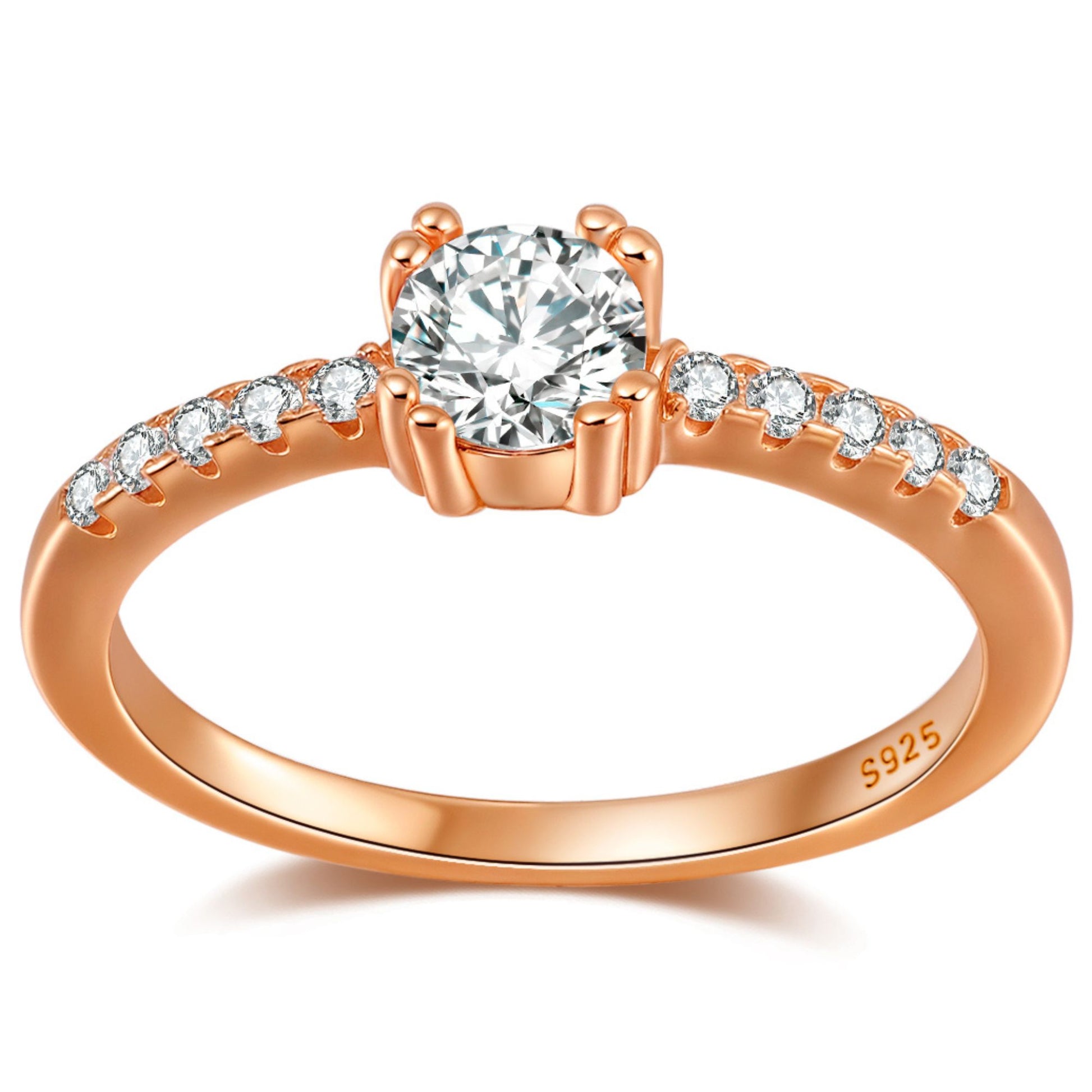RoundEngagementRingforWomenbyGingerLyne.5CtSimulatedDiamondSterlingSilverWeddingRings_Rose-1