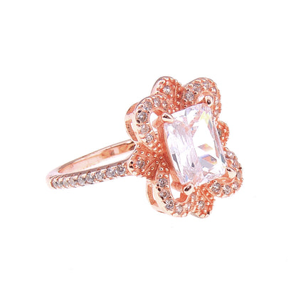 KelseyEngagementRingSterlingSilverEmeraldCzWomensGingerLyneCollection_RoseGold-4