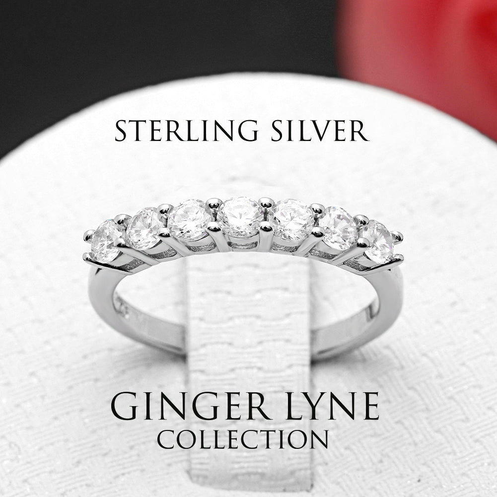 CarlaAnniversaryWeddingBandRingSterlingSilverWomenGingerLyneCollection_Silver-4