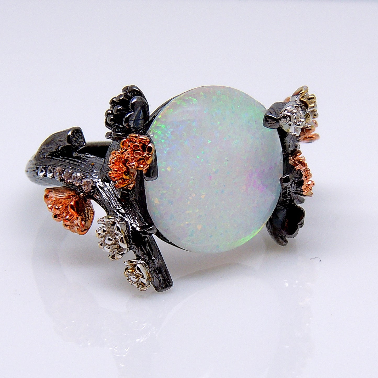 HenriettaOpalRingforWomenPromiseRingElvenTreeBranchGingerLyne_Black-5