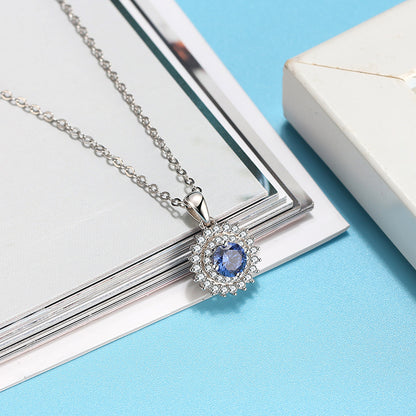 RoundPendantNecklaceforWomenLondonBlueCzSterlingSilverWomensGingerLyneCollection_Blue-4