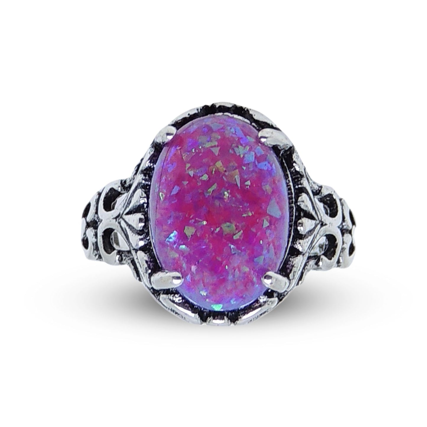 SaharaFireOpalStatementRingforWomenOval-CutGingerLyneCollection_Purple-1