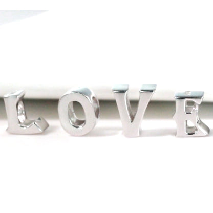 Initial Letter Charms for Women Bracelet Sterling Silver  Ginger Lyne Collection - S