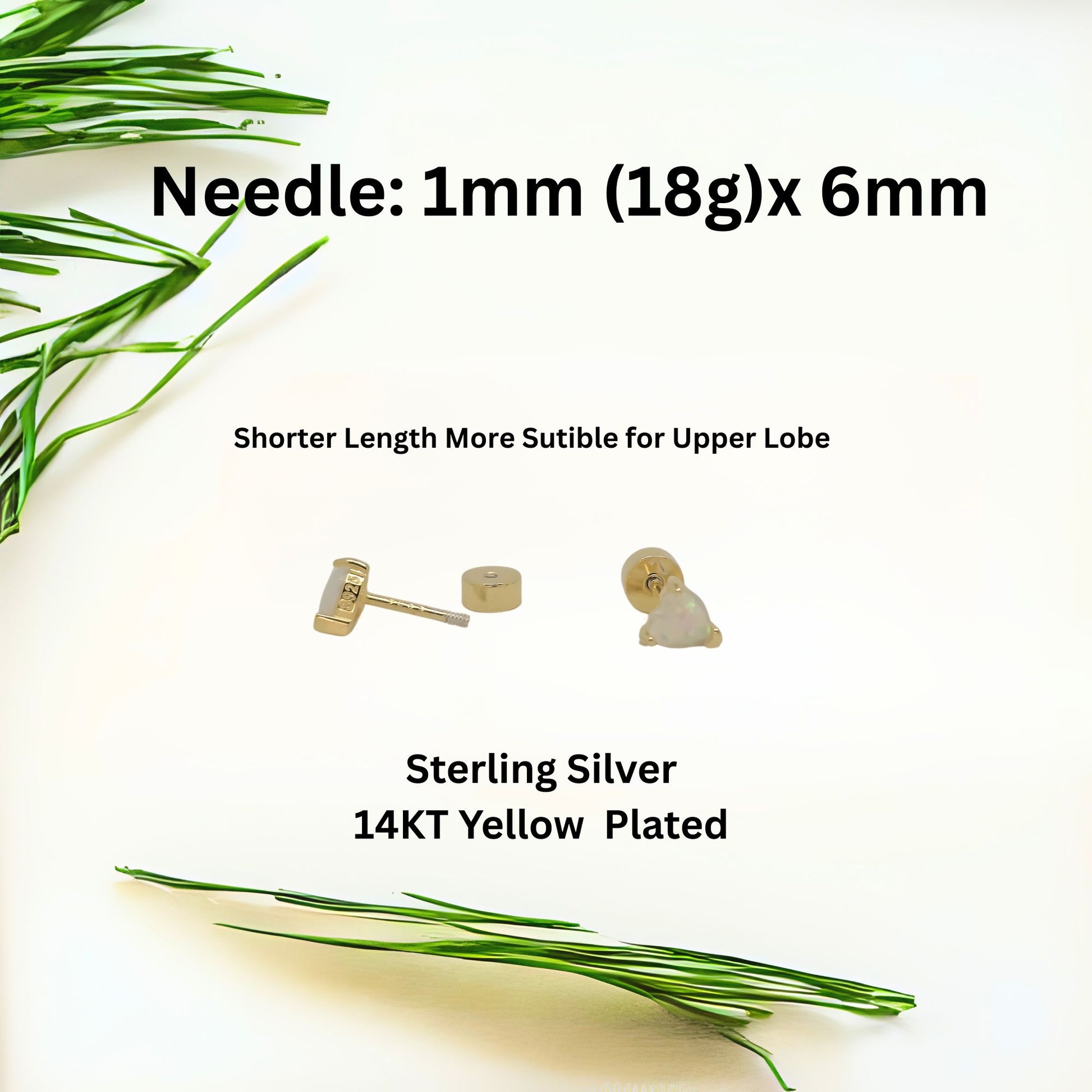 HeartFlatBackOpalEarringsforCartilageHelixTragusLobe16gGoldoverSterlingSilverStudsPairbyGingerLyne_White-4