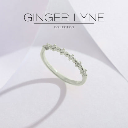 ElaraHalfEternityRingforWomenSterlingSilverCZAnniversaryWedingBandStackablebyGingerLyne_Silver-3