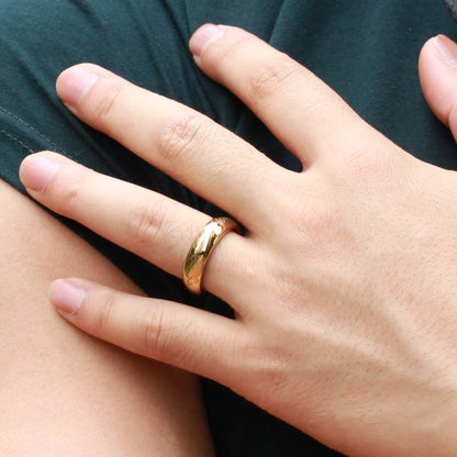 GingerLyne6mmGoldToneTungstenWeddingBandforMenorWomenEngravedScriptComfortFitRing_6mmGold-5