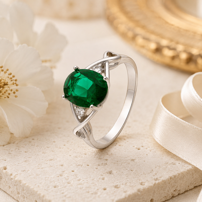 BirthstoneEngagementRingforWomenbyGingerLyneSterlingSilverCubicZirconia_green-4