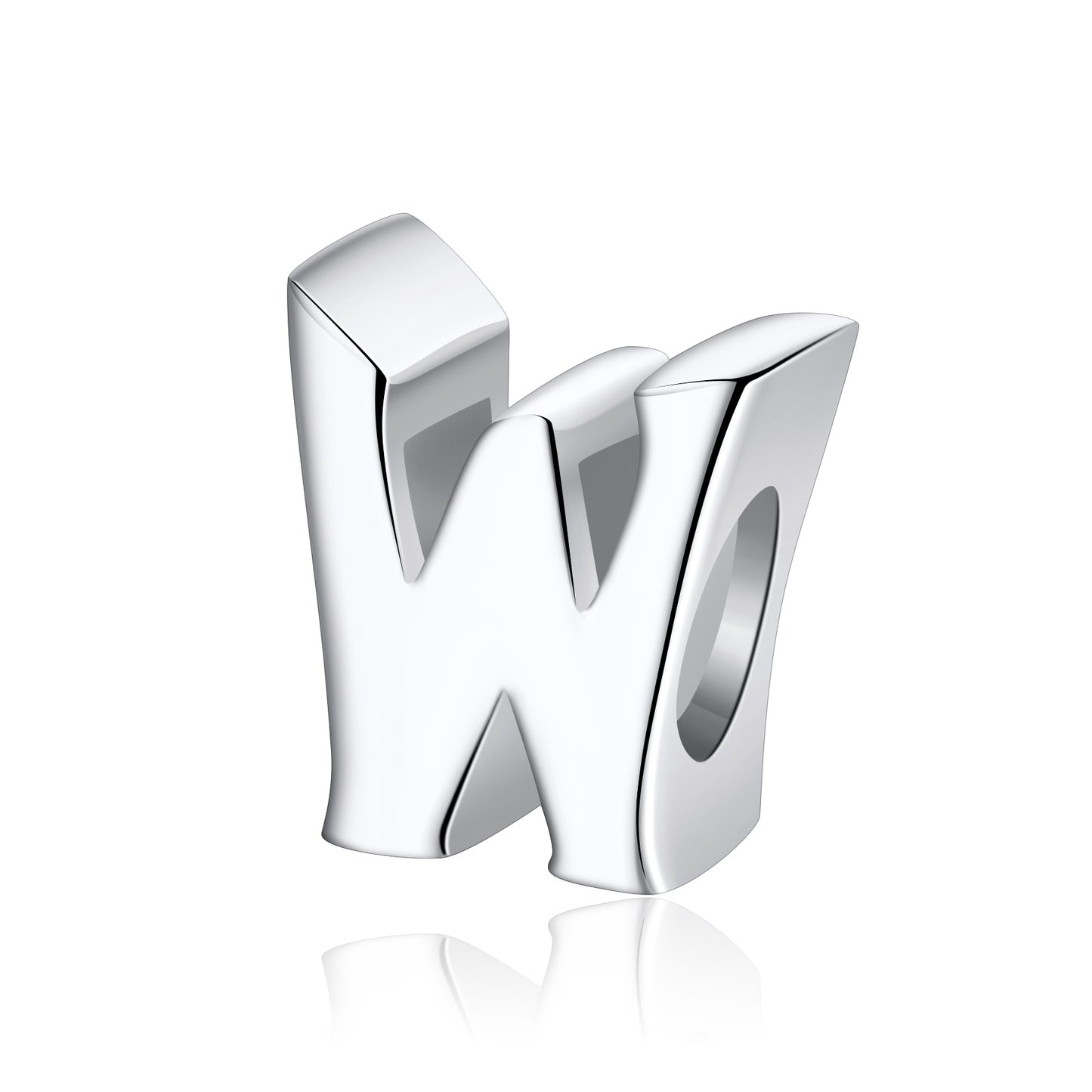 Initial Letter Charms for Women Bracelet Sterling Silver  Ginger Lyne Collection - W