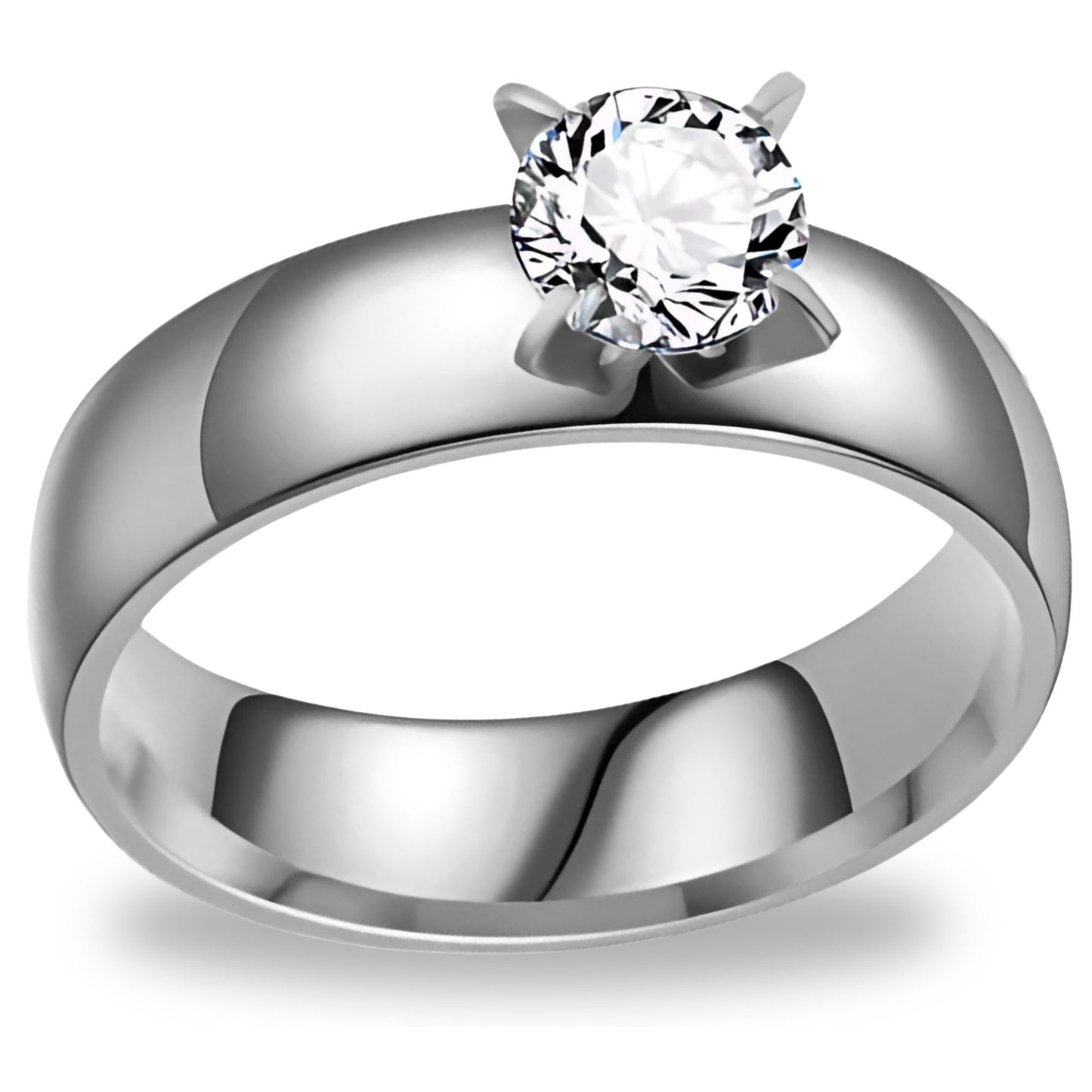 6mmGoldStainlessSteelWomenEngagementRingGingerLyneCollection_Silver-1