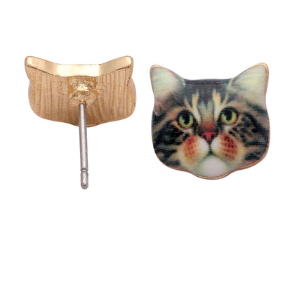 TabbyCatKittyStudEarringsforWomenGingerLyneCollection_Multi-color-1