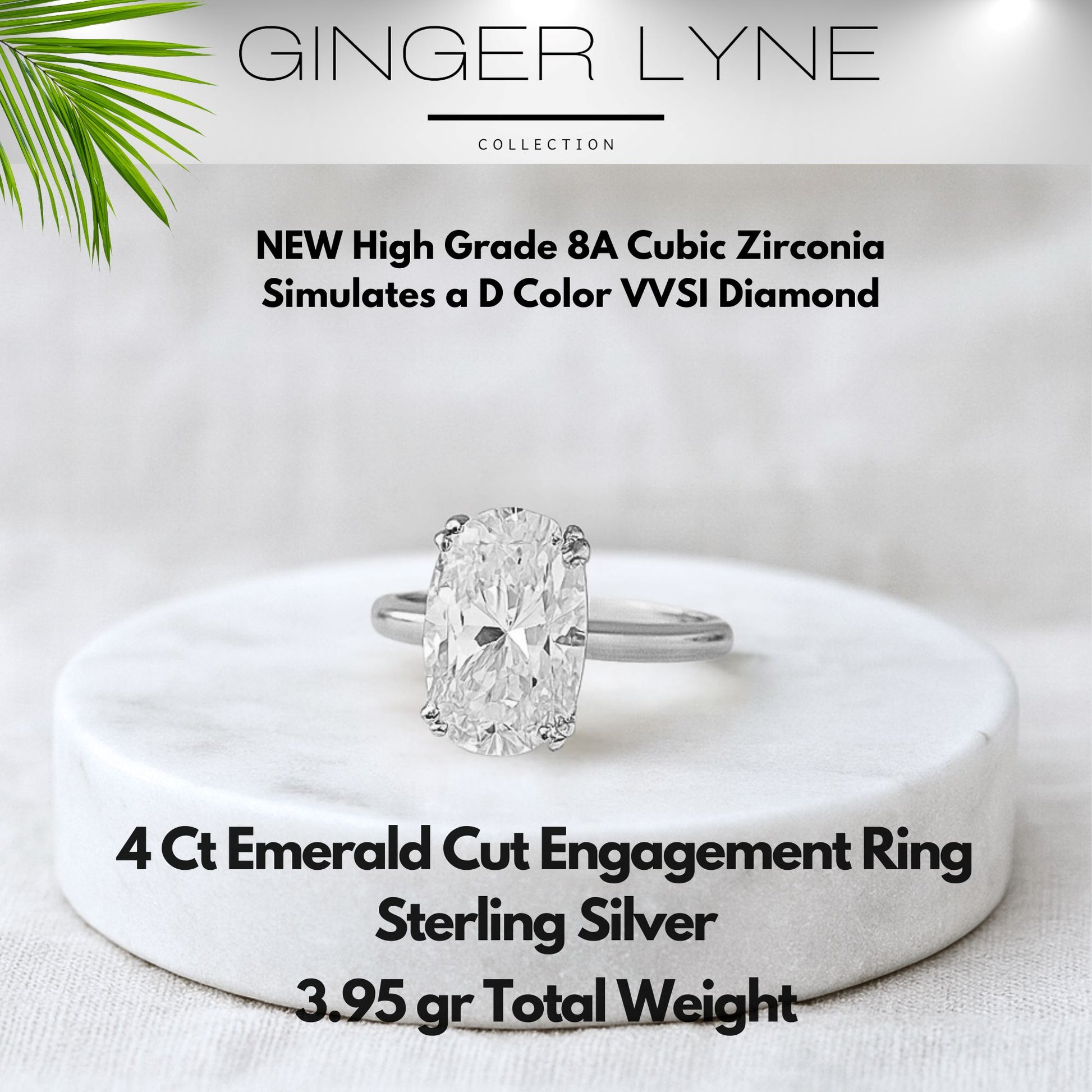 Solitaire3CtOvalCutEngagementRingforWomenSterlingSilver8ACZGingerLyneCollection_GoldTone-5