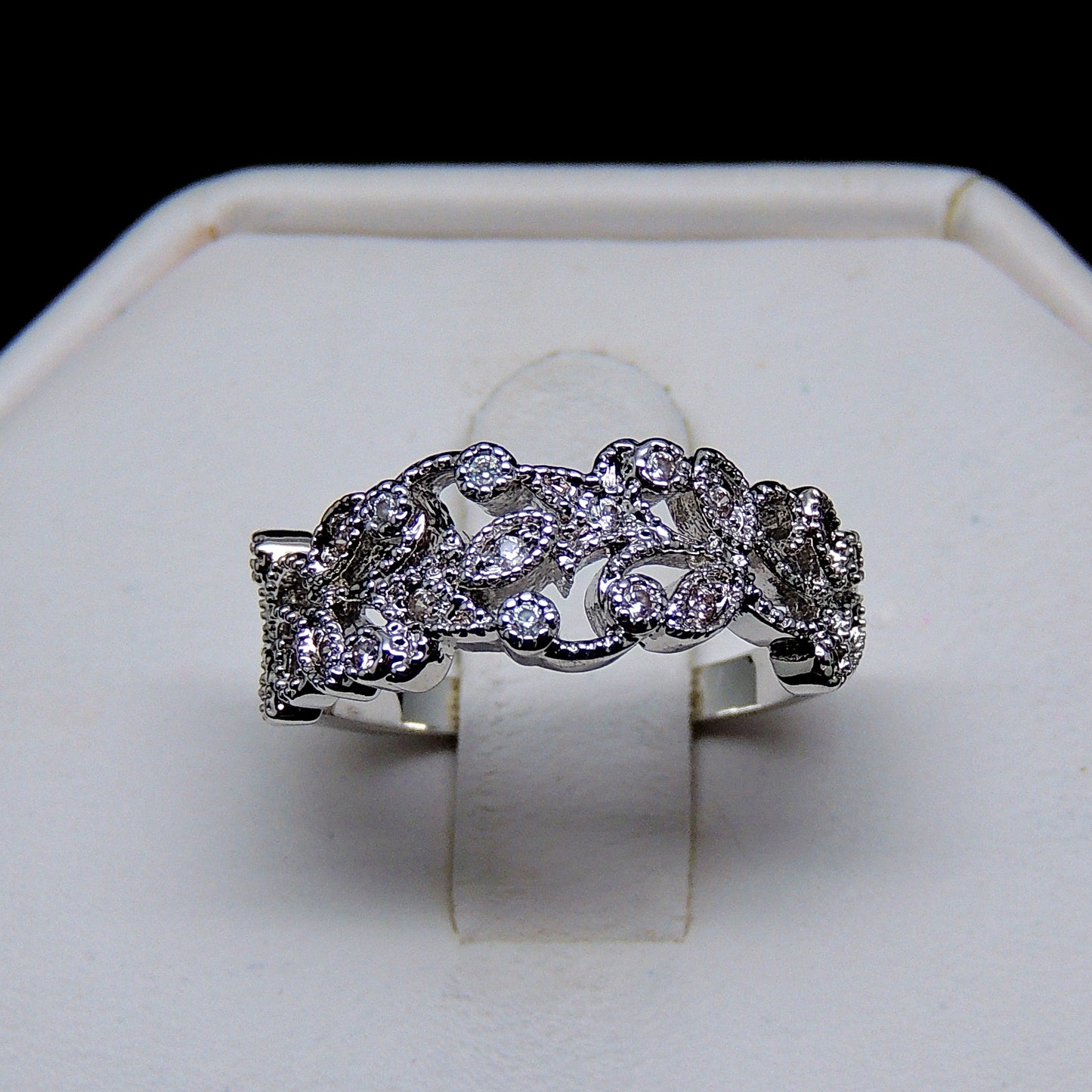 Vines Filigree Wedding Bridal Band Ring Womens Ginger Lyne Collection